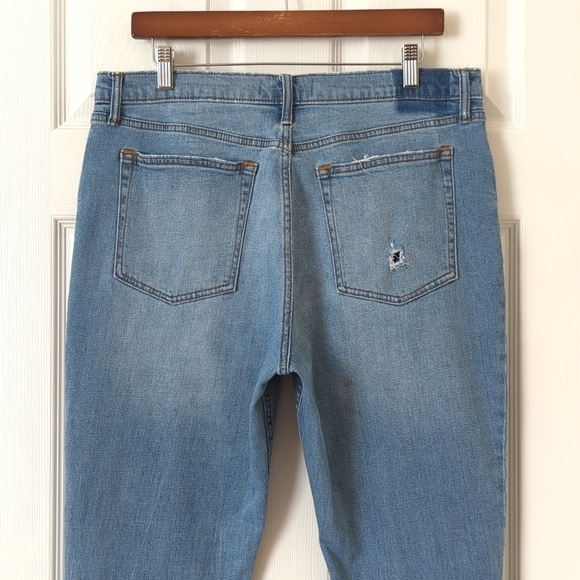 Abercrombie & Fitch Classic Distressed Medium Wash High Rise Skinny Jeans 32 - Picture 5 of 14